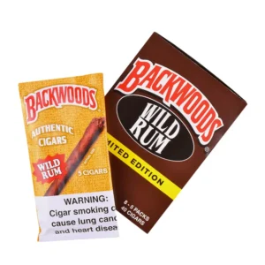 Buy Backwoods cigars online including Wild Rum Backwoods