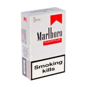 Marlboro cigarette carton, Marlboro flavor plus,